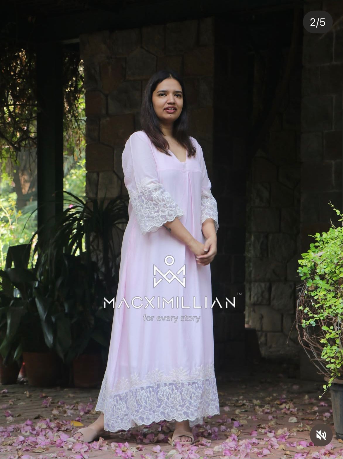 Lilac A line maxi dress